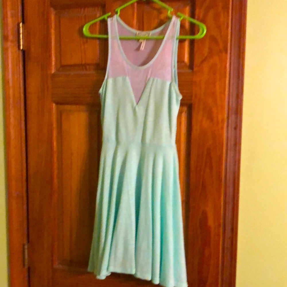 Kirra dress with mesh see through back.